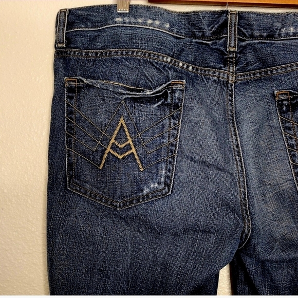 7 For All Mankind A Pkt Boot Cut Distressed Jeans - Picture 5 of 8